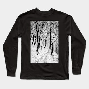 Winter Trees in Mist and Snow Long Sleeve T-Shirt